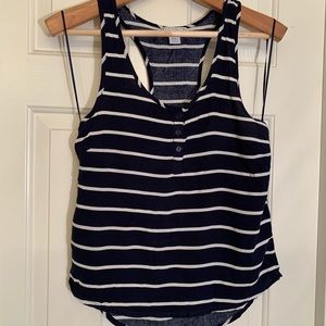 Cotton On striped Navy & White Racer Back tank